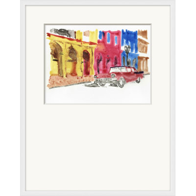 Havana Après-midi 4 - Peinture avec cadre