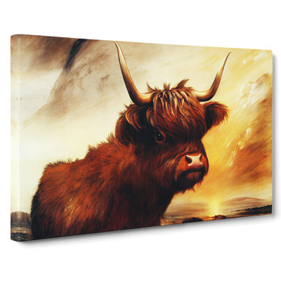 The Iconic Highland Cow - Wrapped Canvas