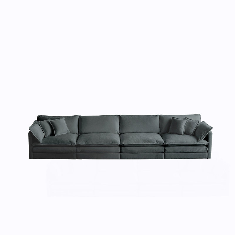 Canapé modulaire Free Free, canapé modulaire, canapé 4 places, canapé modulaire, chenille grise, Gris