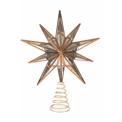 Étoile de sapin en bronze miroir