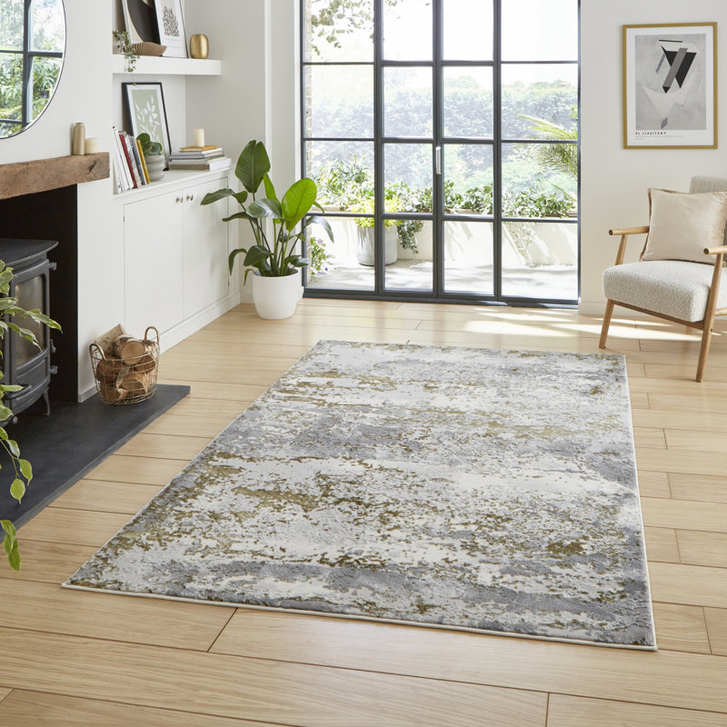 Artemis Artemis area rug Machine Woven Rectangle Gold, Rectangle 80 x 150cm