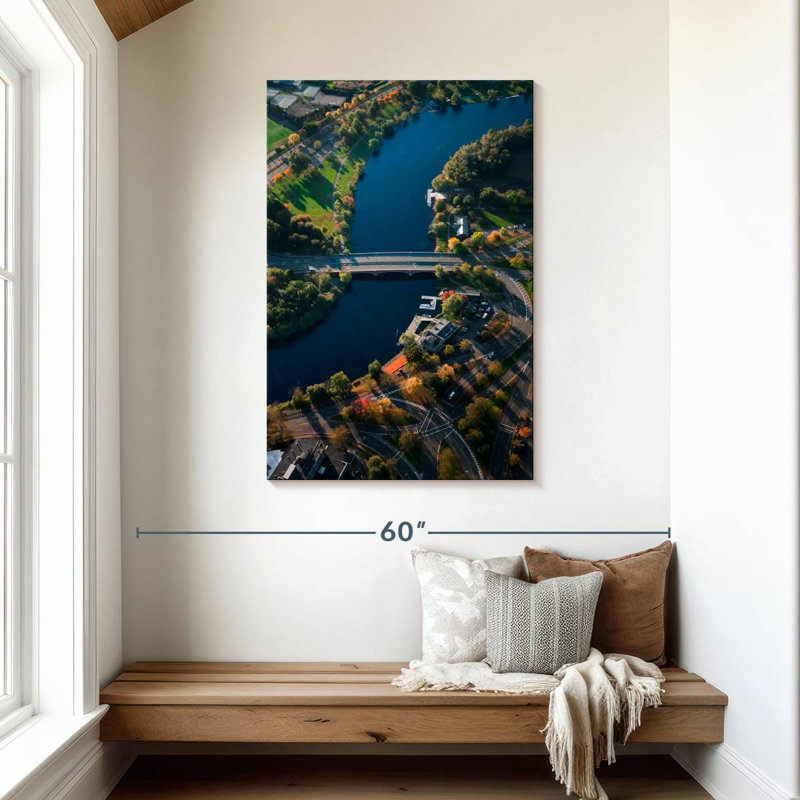 Aime Charles River, 45" H x 30" W