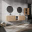 Armoire de salle de bain 72 po avec lavabo et boîte de rangement latérale