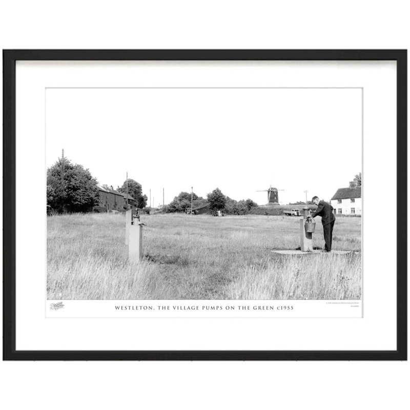 Westleton, The Village Pumps On The Green C1955 by Francis Frith - Single Picture Frame Print, 45cm H x 60cm W x 2.3cm D
