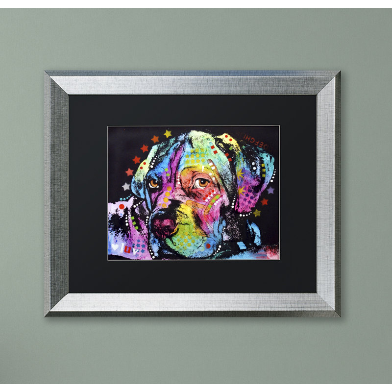 « young marigide », reproduction d’art encadrée, H 16 po x l 20 po x P 0,5 po, Noir