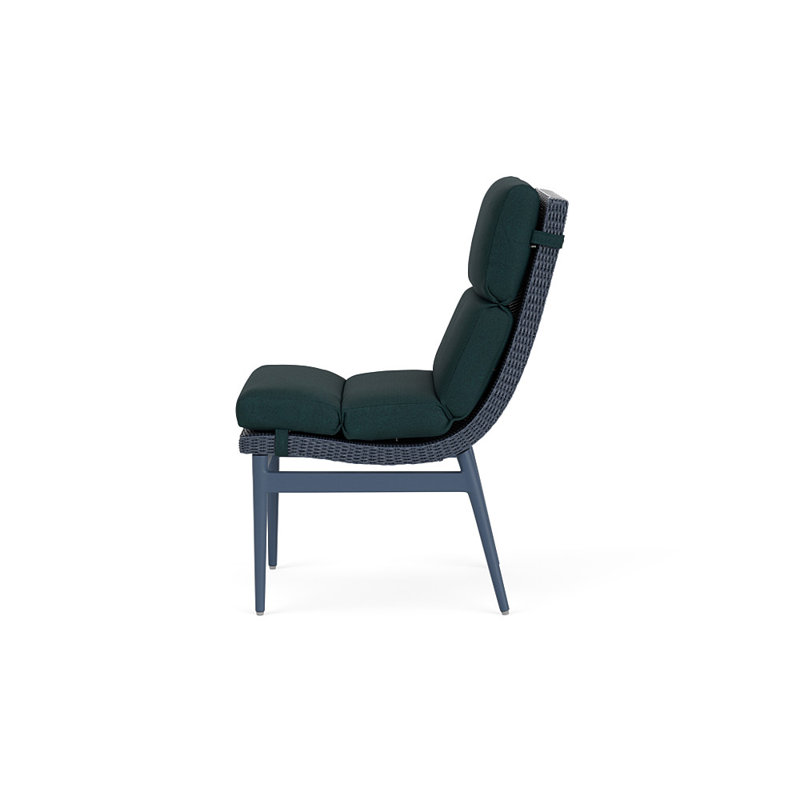 Cascade Outdoor Dining Side Chair, Sandberg Lagoon, Denim Blue