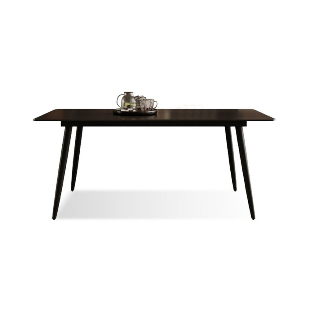 Corrigan Studio Black Rectangular Stone + Steel Dining Table - Wayfair ...
