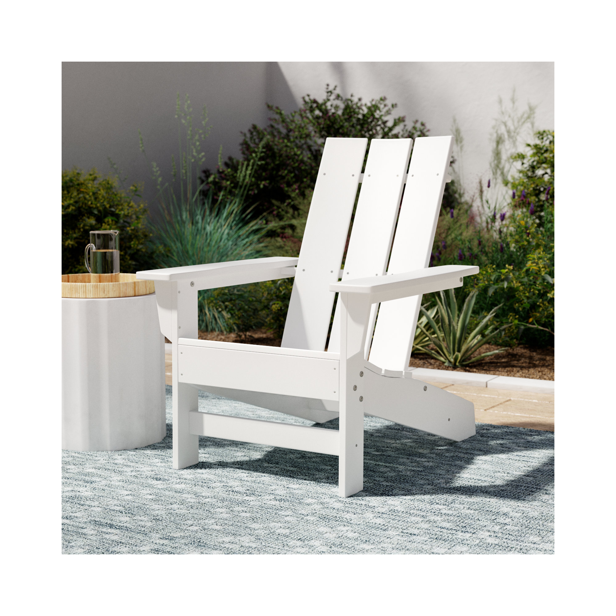 Ratcliff All-Weather HDPE Adirondack Chair, White