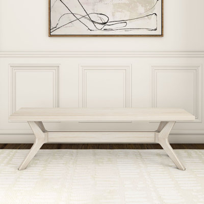 Muhsina Cross Leg Dining Room Bench (60in / 1520mm)