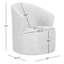 Fauteuil demi-tonneau pivotant en cuir Deryn-1592920102