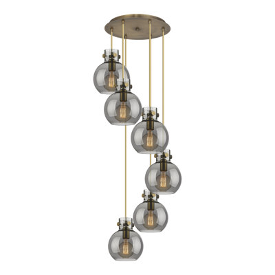 Luminaire suspendu sphère 6 lumières Amrith