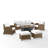 7 - Person Patio Conversation Set with Cushions-755700562-755700565