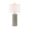 Lampe de table en céramique nervurée