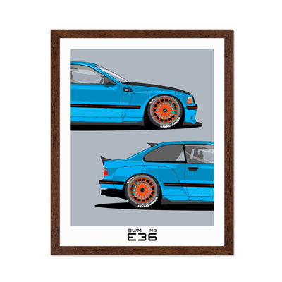 Voiture bleue
