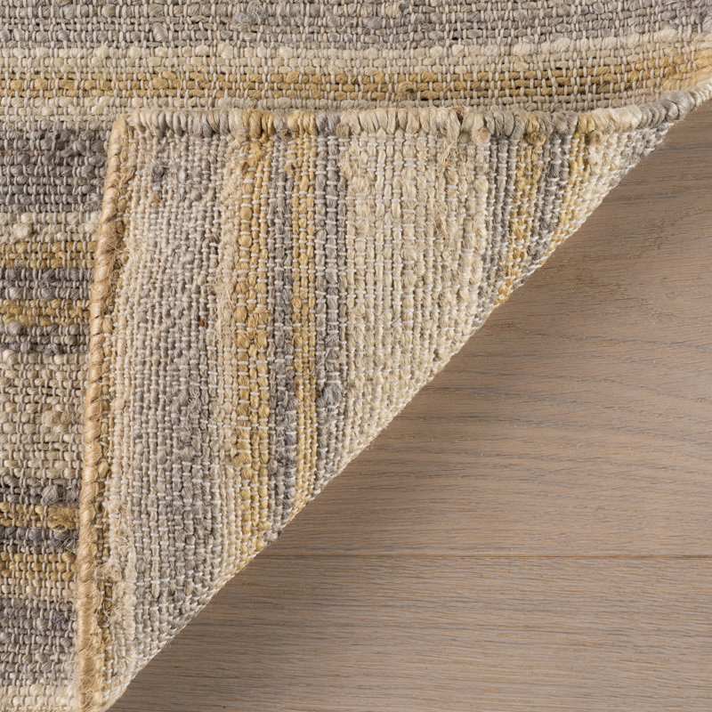 Marn Striped Handmade Jute Rug, Rectangle 7'6" x 9'6"