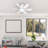 30W Socket Fan Light E26/27 Screw in Ceiling Fan with Light for Garage Bathroom