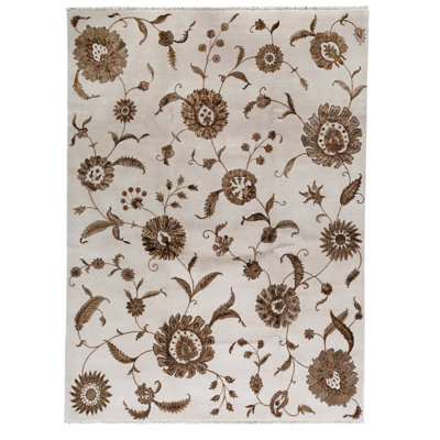 Tapis rectangulaire noué à la main