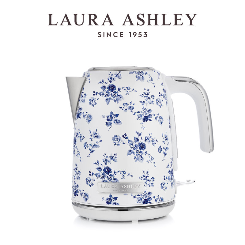 Laura Ashley China Rose Stainless Steel Electric Jug Kettle