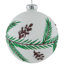 Boules de Noël scintillantes en verre avec pommes de pin - 4 po (100 mm) - 4 carats