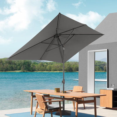 Sayah 107.7'' x 71.9'' Rectangular Tilt Market Umbrella