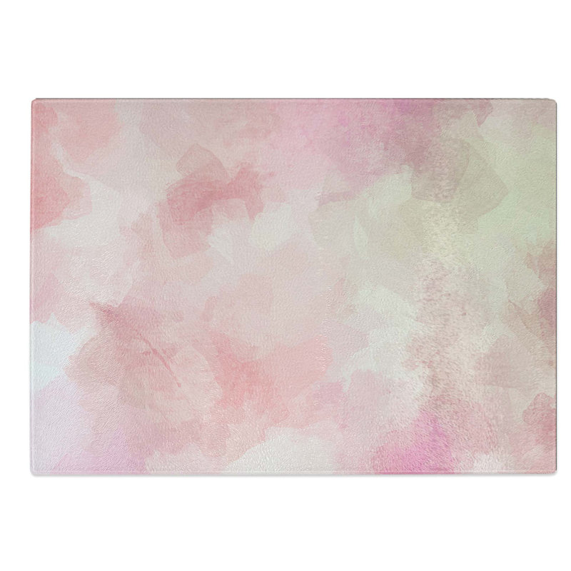 Glass Forgetting Time in Abstract Chopping Board, 39 cm W x 28.5 cm L