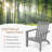 Pudsey Acacia Outdoor Adirondack Chair-1667108044