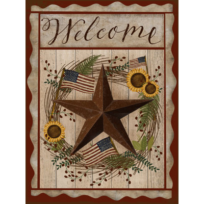 " Americana Star And Sunflowers " by Beth Albert