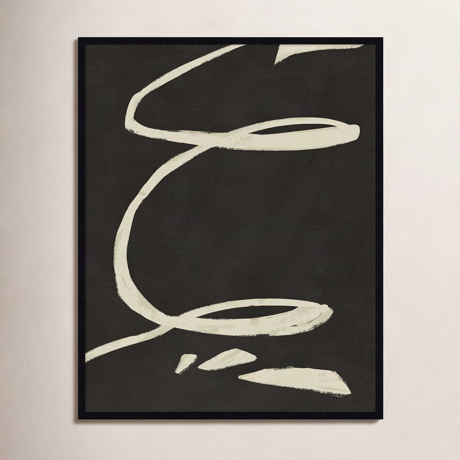 Neutral Spring III Print by Jacob Green, 41" H x 33" W x 1" D, Black