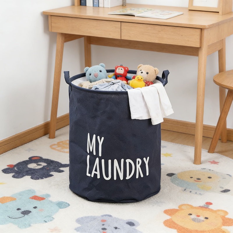 Foldable Laundry Hamper With Drawstring Closure, Large Capacity Fabric Storage Basket For Clothes, Blankets, And Home Organization, Water-Resistant And Breathable Design