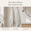 Ensemble de 2 serviettes de bain gaufrées Madison Park Millstreet-137945578-137945577