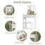 Ensemble de meuble-lavabo 27,6 "avec tabouret et miroir-1192424127