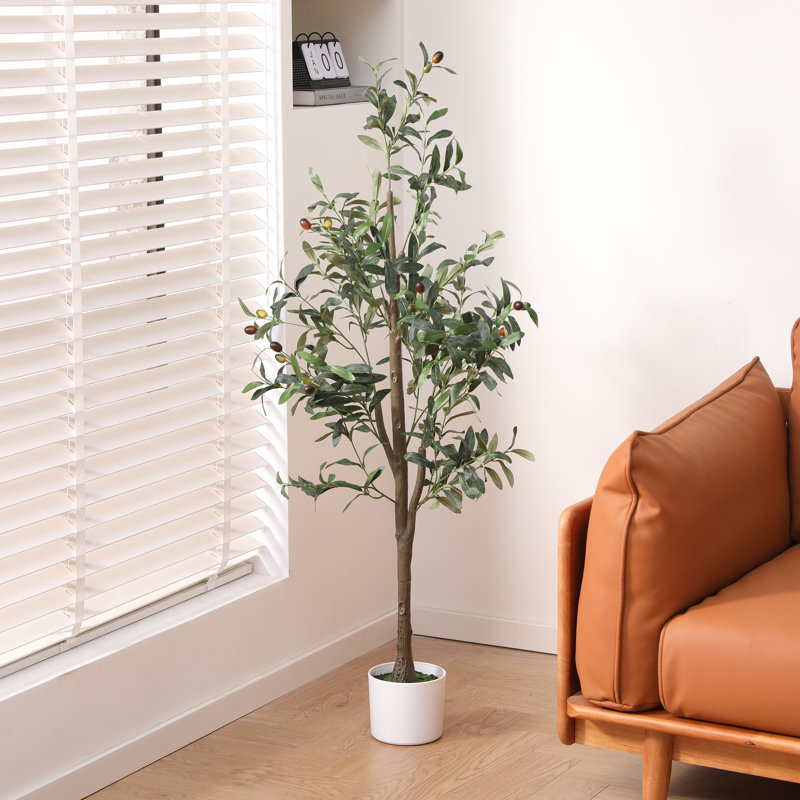 Faux Plant, 130cm Faux Olive Tree