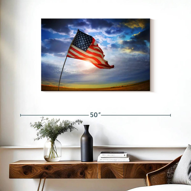 Borges American Flag Glory, 24" H x 36" W