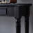 Black Solid Wood Rectangular Console Table-1389927499