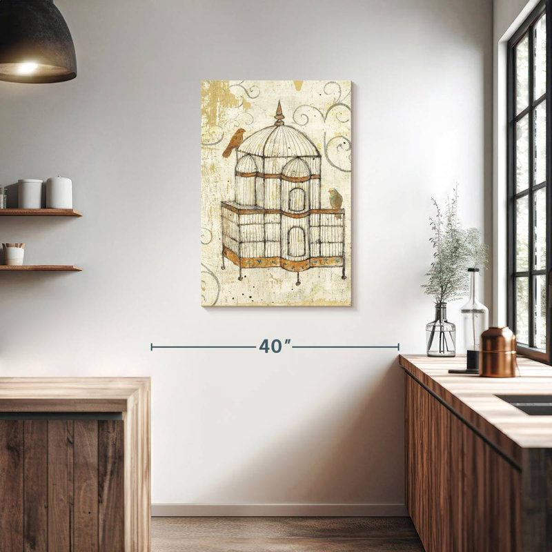 Cage à oiseaux Brampt rétro, H 36 po x l 24 po