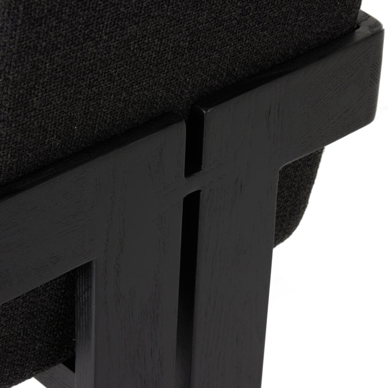 Roxy Dining Armchair, Gibson Black, Black, Black