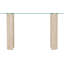 Modena 140cm Glass Top Console Table