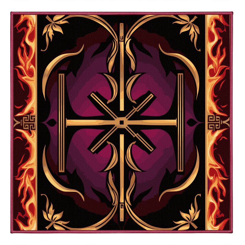 Majestic Lattice Rug, Square 4'