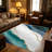Teal Gold Marble carpet-easy to clean, machine-washable, soft and comfortable; suitable for door mats, kitchens, living rooms, bedrooms, corridors, and laundry areas. Easy to clean, durable carpet for home decoration.-1795433833