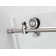 Coraline XL 52" - 56" W x 32" D x 80" H Frameless Rectangle Sliding Shower Enclosure, Frosted Glass