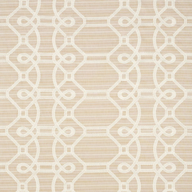 Ziz Embroidery Fabric, Natural
