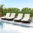 Lounge Chaise Set With Adjustable Headrest, Space-Saving Design, Acacia Wood, Water-Resistant Cushions For Outdoor Comfort-1984286645-1984286646