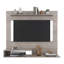 Centre de divertissement 55 po Being Be Floating avec espace télé, une tablette supérieure, deux tablettes de rangement, console multimédia murale pour les petits espaces et l'organisation à domicile