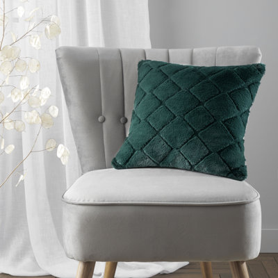 Cosy Diamond Faux Fur 43x43cm Cushion