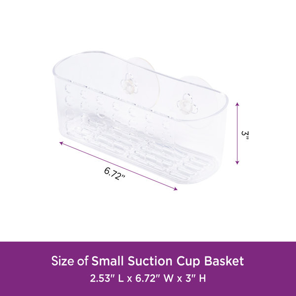 Kenney Suction Cup Bathroom Storage Basket Caddy