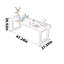 Industrial Style Solid Wood Writing Desk-1139240704
