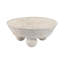 Bol décoratif décoratif en papier mâché pour décoration intérieure - bol moderne parfait pour le comptoir de la cuisine, la table basse ou le style de l'entrée - blanc-465419193