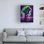 Art mural sur toile tendue - «Neon Oak Tree» de Wumples pour décor de salon, de chambre à coucher ou de bureau - 35 x 47