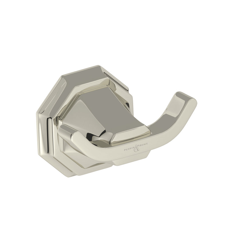 Deco™ Double Robe Hook, Polished Nickel