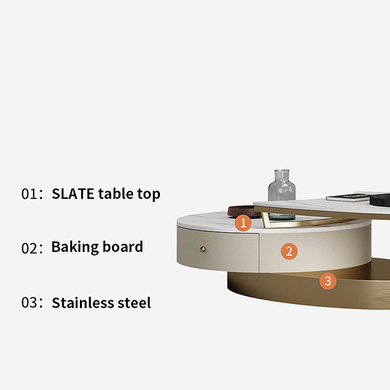 Table basse en pierre de luxe italienne